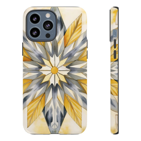 Sunshine Bloom Mosaic - Impact Resistant Phone Case iPhone 13 Pro Max Matte